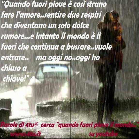 frasi belle sulla pioggia