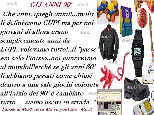 immagini ricordi anni 90'