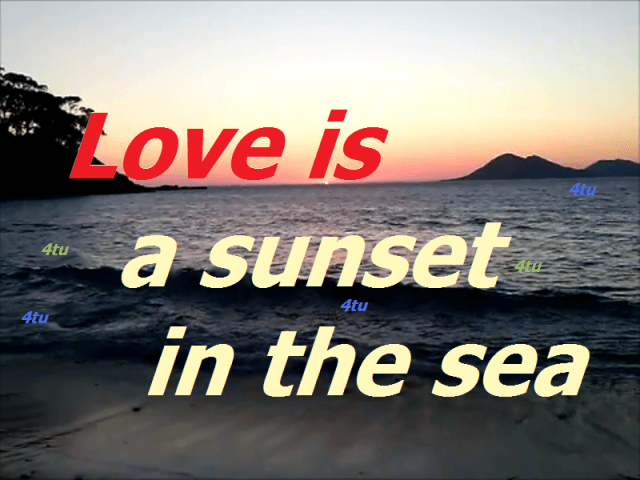 immagine mare al tramonto