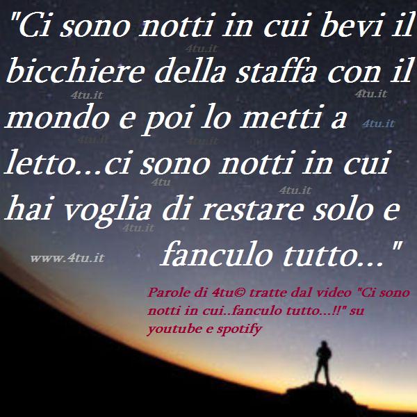 canzoni immagini sulla notte