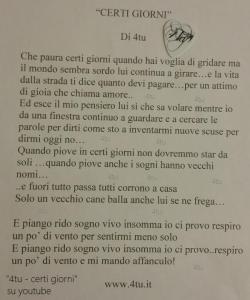 certi giorni certe notti